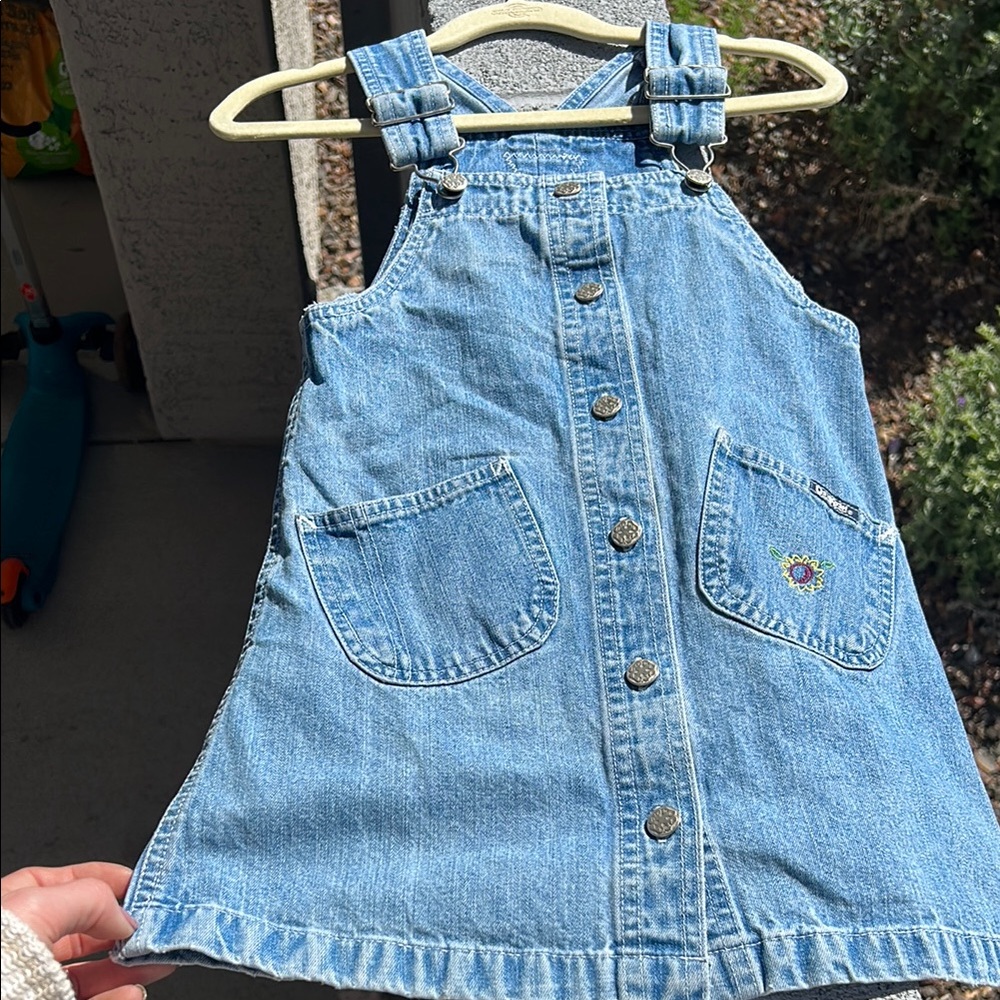 Kids Vintage Denim Overall Dress